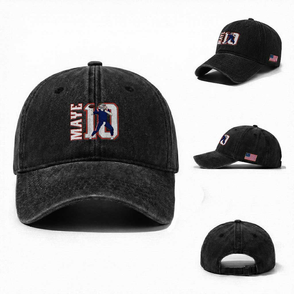 Maye Lover Washed Cotton Baseball Cap QB 10 Player Fan