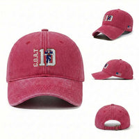 Number Ten Football Quarterback Fan Washed Cotton Baseball Cap