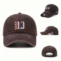 Number Ten Football Quarterback Fan Washed Cotton Baseball Cap