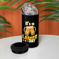 It Is A Labeer Day 4 in 1 Can Cooler Tumbler Beer Drinking Labor Day Party Gift