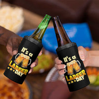 It Is A Labeer Day 4 in 1 Can Cooler Tumbler Beer Drinking Labor Day Party Gift