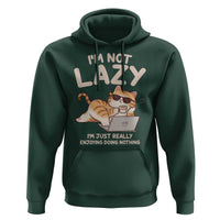 Funny Lazy Cat Hoodie I'm Not Lazy I'm Just Really Enjoying Doing Nothing - Wonder Print Shop