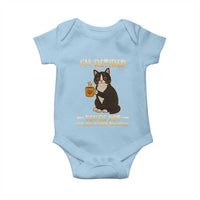 Funny I Am Retired You Are Not Have Fun At Work Tomorrow Baby Onesie Black Cat - Wonder Print Shop