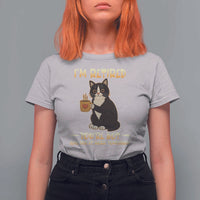 Funny I Am Retired You Are Not Have Fun At Work Tomorrow T Shirt For Women Black Cat - Wonder Print Shop