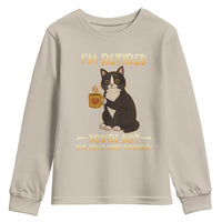 Funny I Am Retired You Are Not Have Fun At Work Tomorrow Youth Sweatshirt Black Cat - Wonder Print Shop
