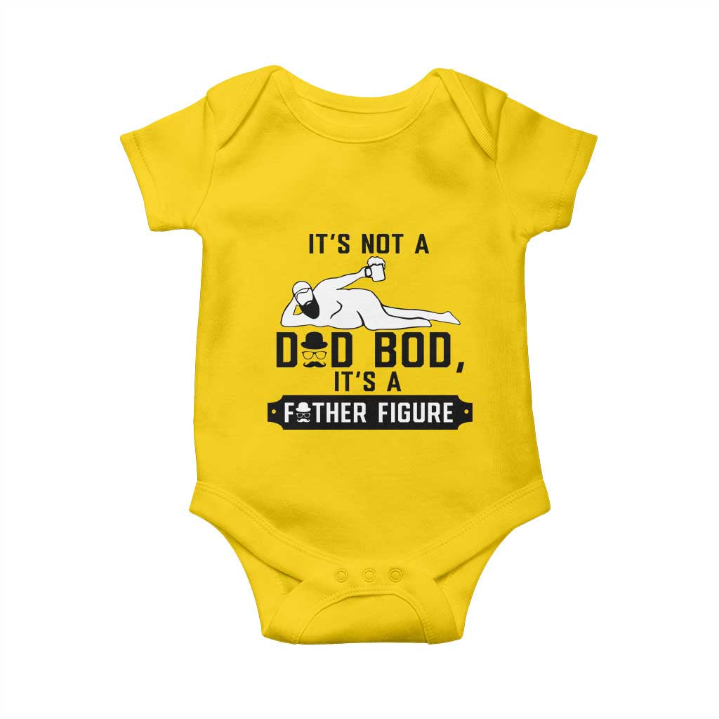 Funny Dad Baby Onesie It Is Not A Dad Bod It Is A Father Figure - Wonder Print Shop