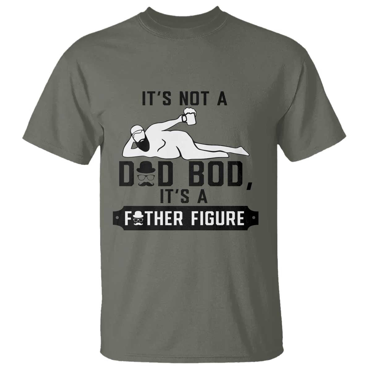 Funny Dad T Shirt It Is Not A Dad Bod It Is A Father Figure - Wonder Print Shop