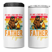 Funny Bear Dad 4 in 1 Can Cooler Tumbler It Is Not A Dad Bod It Is A Father Figure