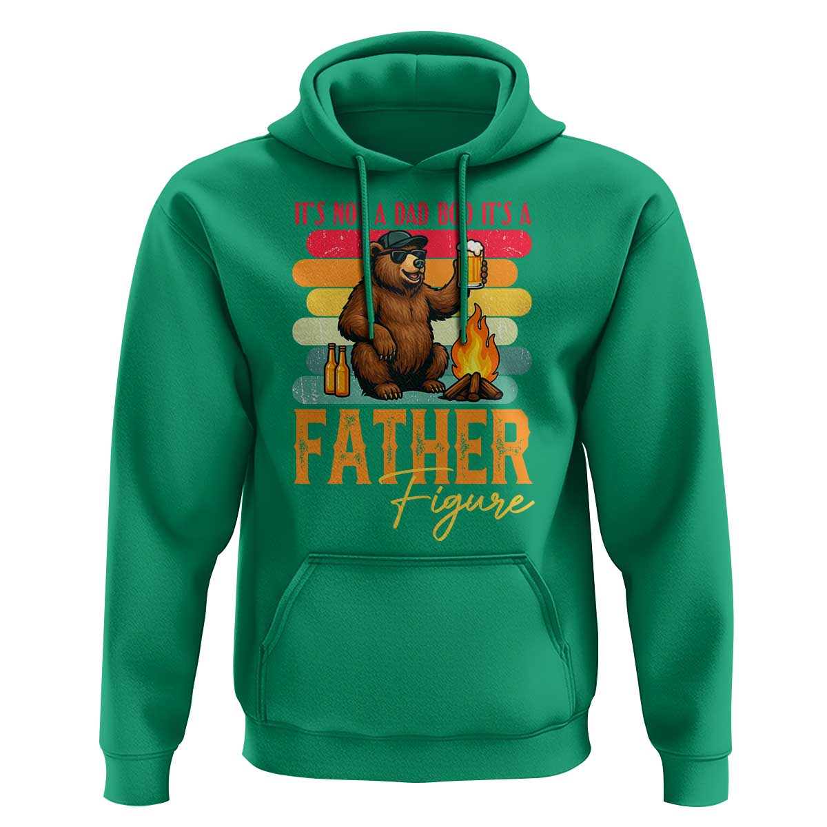 Funny Bear Dad Hoodie It Is Not A Dad Bod It Is A Father Figure - Wonder Print Shop
