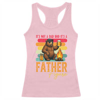 Funny Bear Dad Racerback Tank Top It Is Not A Dad Bod It Is A Father Figure - Wonder Print Shop