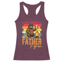 Funny Bear Dad Racerback Tank Top It Is Not A Dad Bod It Is A Father Figure - Wonder Print Shop