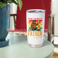 Funny Bear Dad Tumbler Cup It Is Not A Dad Bod It Is A Father Figure