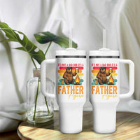 Funny Bear Dad Tumbler With Handle It Is Not A Dad Bod It Is A Father Figure