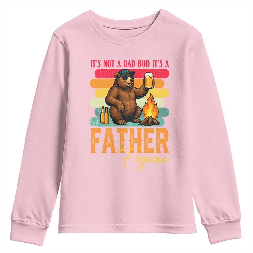Funny Bear Dad Youth Sweatshirt It Is Not A Dad Bod It Is A Father Figure - Wonder Print Shop