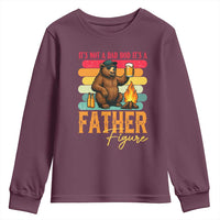Funny Bear Dad Youth Sweatshirt It Is Not A Dad Bod It Is A Father Figure - Wonder Print Shop