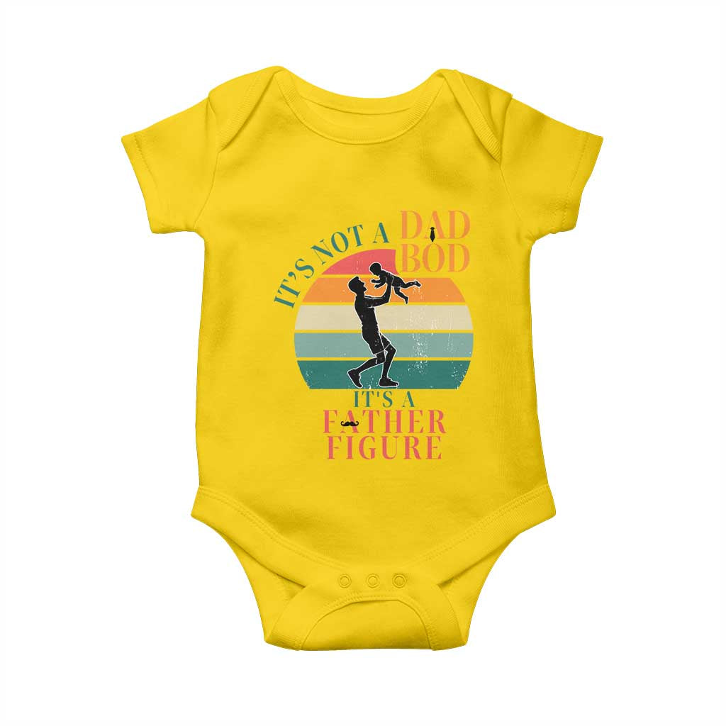 It Is Not A Dad Bod It Is A Father Figure Baby Onesie Funny Dad Saying - Wonder Print Shop