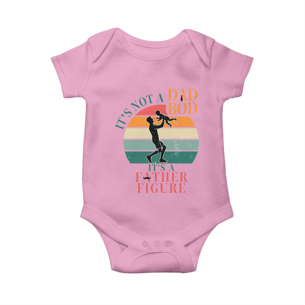 It Is Not A Dad Bod It Is A Father Figure Baby Onesie Funny Dad Saying - Wonder Print Shop