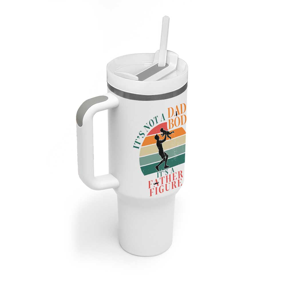 It Is Not A Dad Bod It Is A Father Figure Tumbler With Handle Funny Dad Saying
