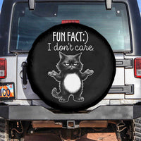 Funny Cat Lover Spare Tire Cover Fun Fact I Do Not Care Quote - Wonder Print Shop