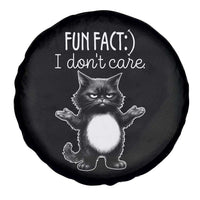 Funny Cat Lover Spare Tire Cover Fun Fact I Do Not Care Quote - Wonder Print Shop