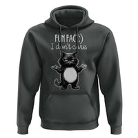 Funny Cat Lover Hoodie Fun Fact I Do Not Care Quote - Wonder Print Shop