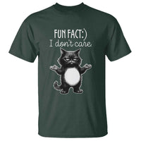 Funny Cat Lover T Shirt Fun Fact I Do Not Care Quote - Wonder Print Shop