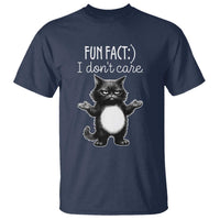 Funny Cat Lover T Shirt Fun Fact I Do Not Care Quote - Wonder Print Shop