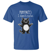 Funny Cat Lover T Shirt Fun Fact I Do Not Care Quote - Wonder Print Shop