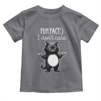 Funny Cat Lover Toddler T Shirt Fun Fact I Do Not Care Quote - Wonder Print Shop