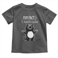 Funny Cat Lover Toddler T Shirt Fun Fact I Do Not Care Quote - Wonder Print Shop