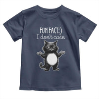 Funny Cat Lover Toddler T Shirt Fun Fact I Do Not Care Quote - Wonder Print Shop
