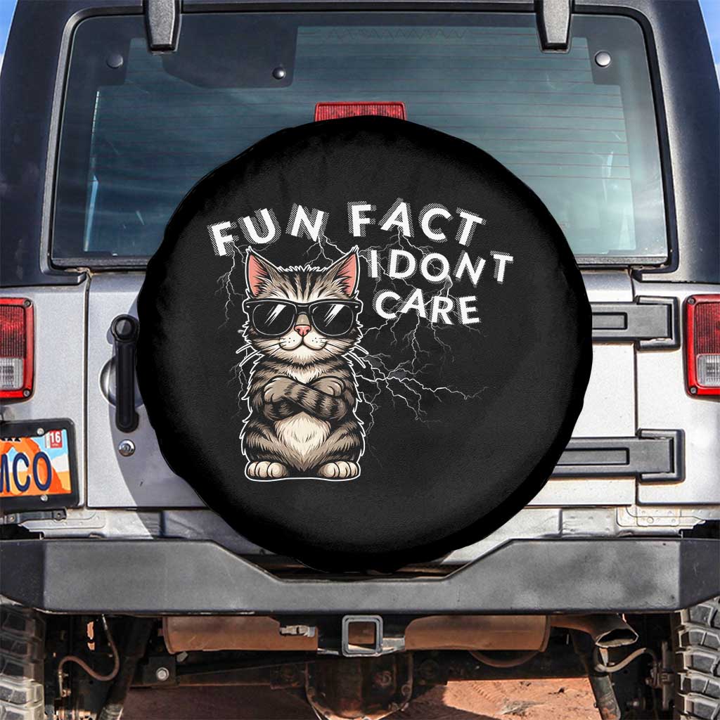 Fun Fact I Do Not Care Spare Tire Cover Grumpy Cat Lover - Wonder Print Shop