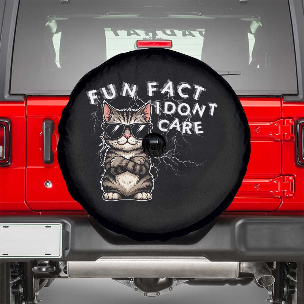 Fun Fact I Do Not Care Spare Tire Cover Grumpy Cat Lover - Wonder Print Shop