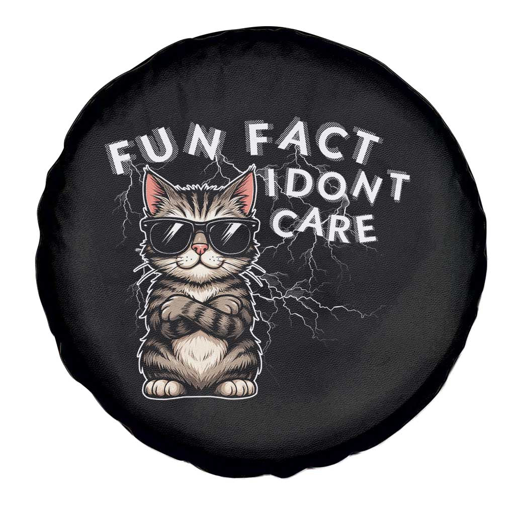 Fun Fact I Do Not Care Spare Tire Cover Grumpy Cat Lover - Wonder Print Shop