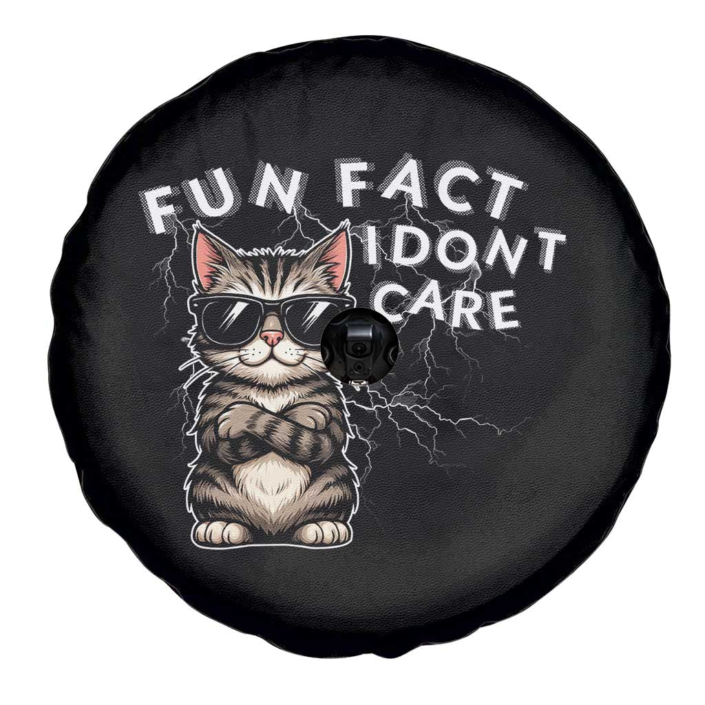 Fun Fact I Do Not Care Spare Tire Cover Grumpy Cat Lover - Wonder Print Shop