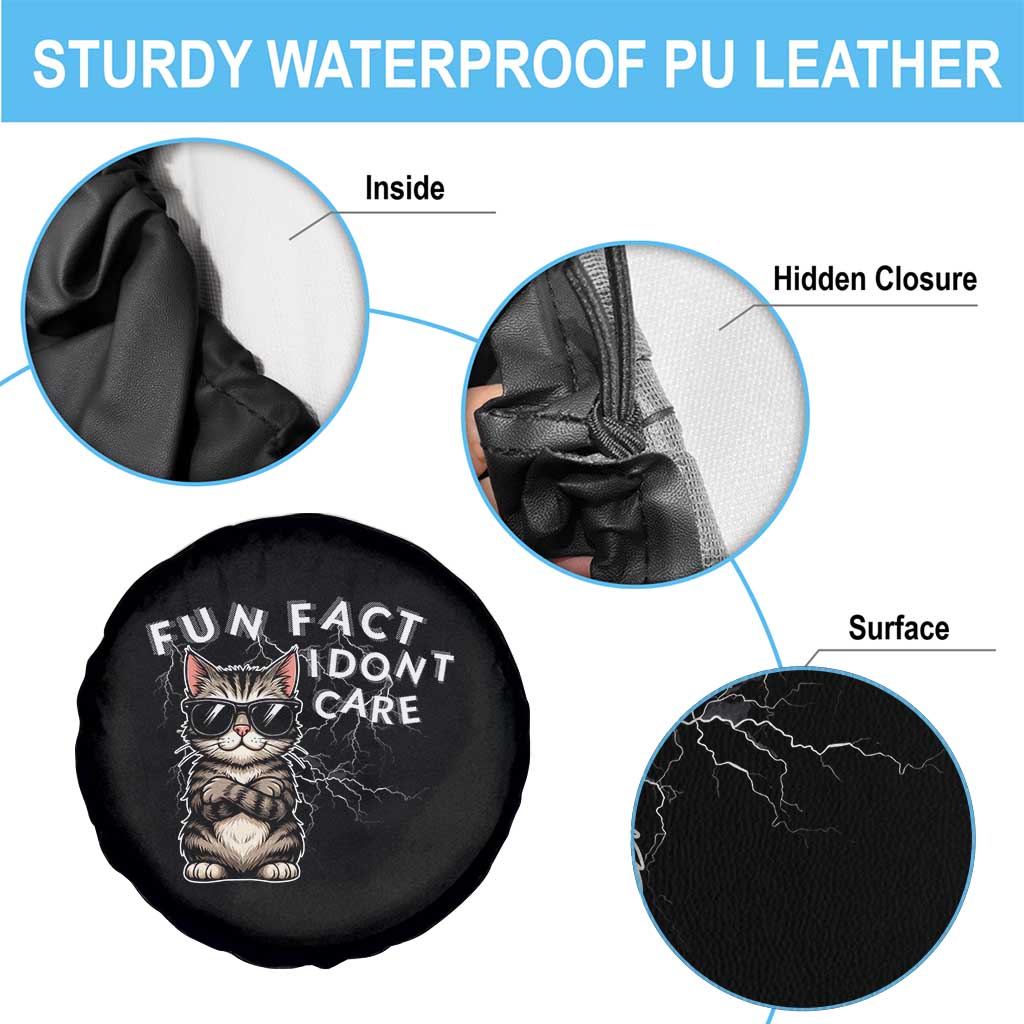 Fun Fact I Do Not Care Spare Tire Cover Grumpy Cat Lover - Wonder Print Shop