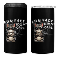 Fun Fact I Do Not Care 4 in 1 Can Cooler Tumbler Grumpy Cat Lover