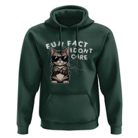 Fun Fact I Do Not Care Hoodie Grumpy Cat Lover - Wonder Print Shop