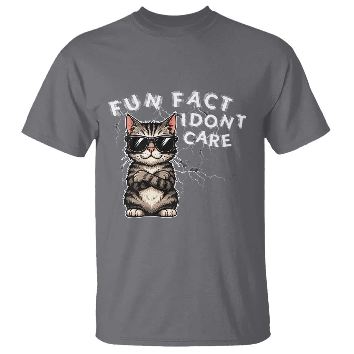 Fun Fact I Do Not Care T Shirt Grumpy Cat Lover - Wonder Print Shop