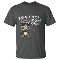 Fun Fact I Do Not Care T Shirt Grumpy Cat Lover - Wonder Print Shop