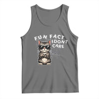 Fun Fact I Do Not Care Tank Top Grumpy Cat Lover - Wonder Print Shop