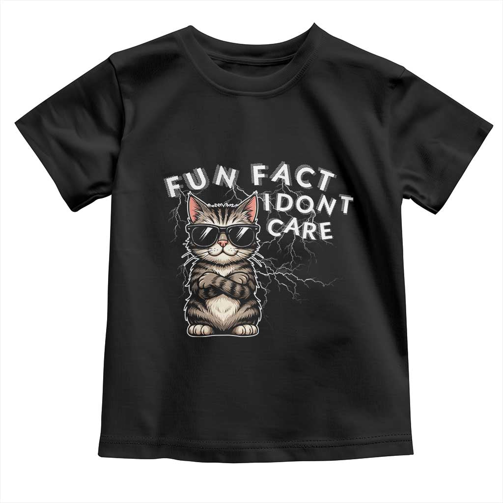 Fun Fact I Do Not Care Toddler T Shirt Grumpy Cat Lover - Wonder Print Shop