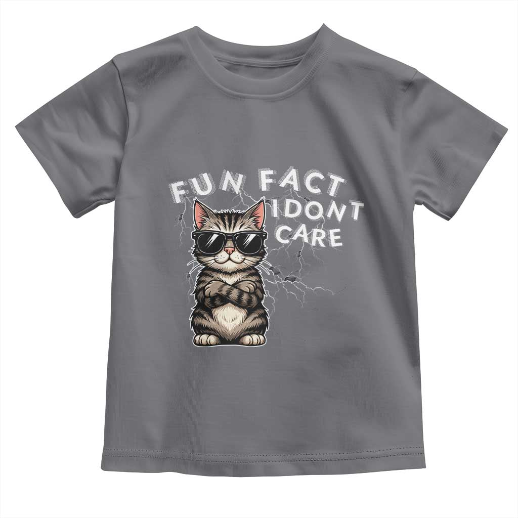 Fun Fact I Do Not Care Toddler T Shirt Grumpy Cat Lover - Wonder Print Shop