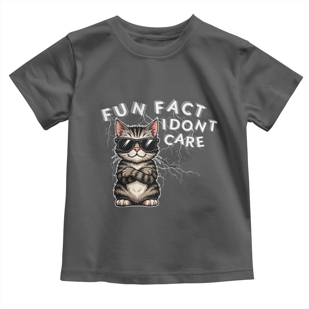 Fun Fact I Do Not Care Toddler T Shirt Grumpy Cat Lover - Wonder Print Shop