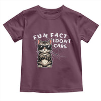 Fun Fact I Do Not Care Toddler T Shirt Grumpy Cat Lover - Wonder Print Shop