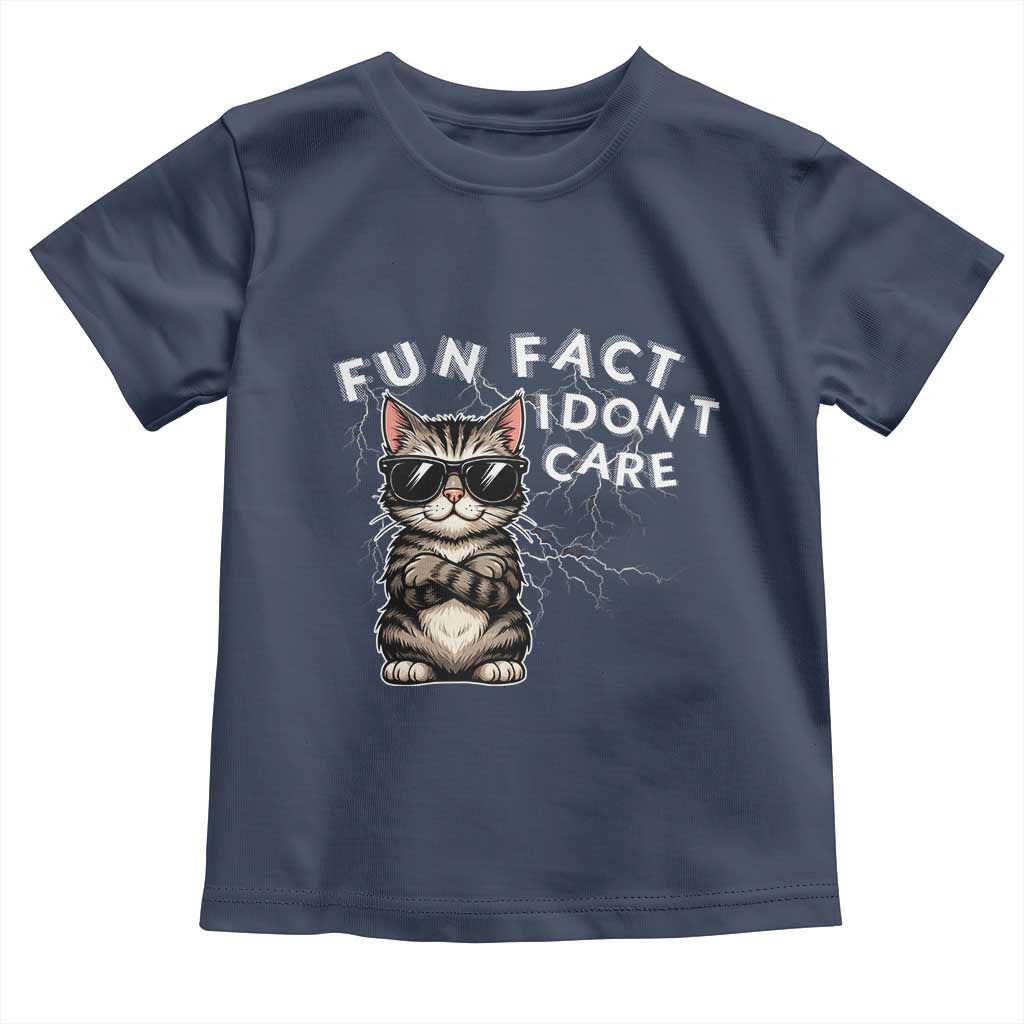 Fun Fact I Do Not Care Toddler T Shirt Grumpy Cat Lover - Wonder Print Shop