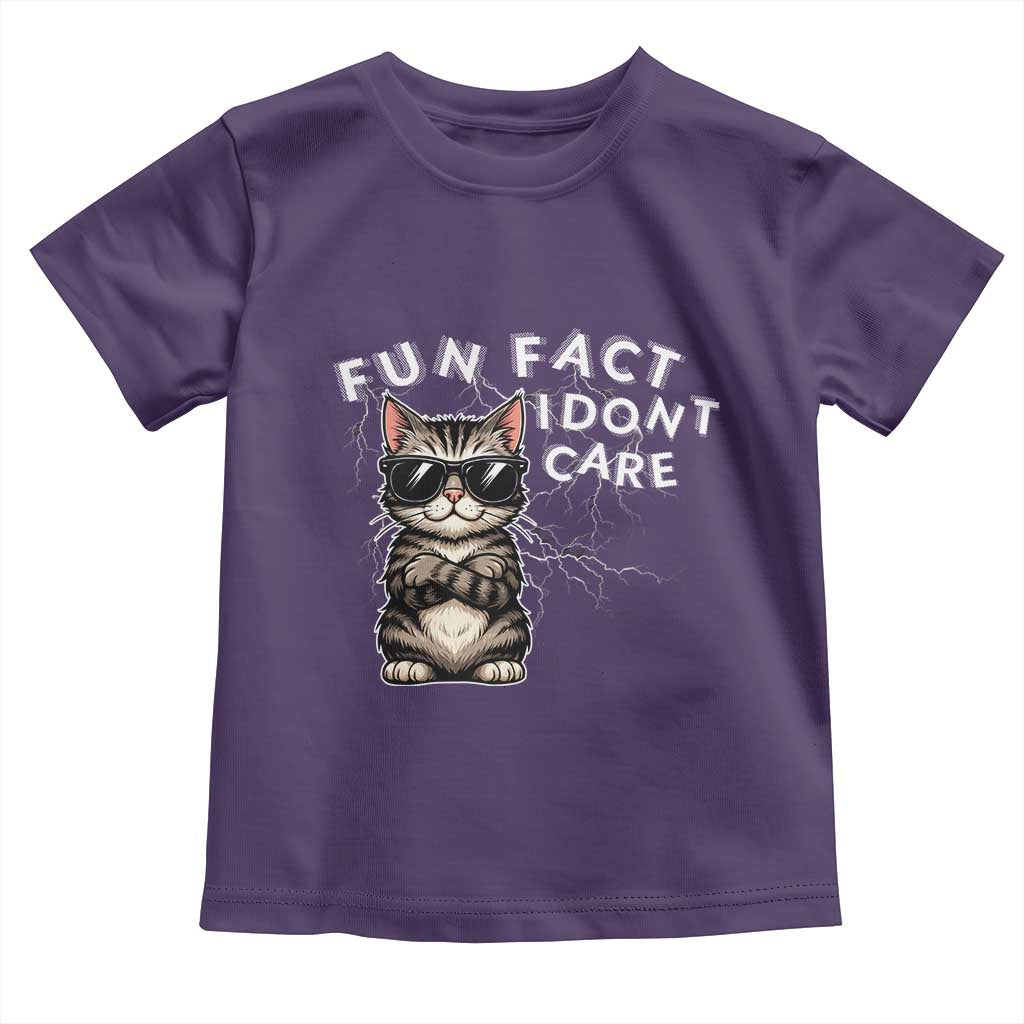Fun Fact I Do Not Care Toddler T Shirt Grumpy Cat Lover - Wonder Print Shop