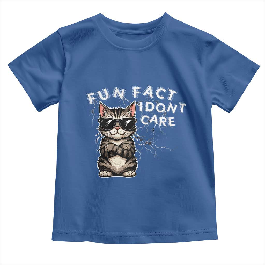 Fun Fact I Do Not Care Toddler T Shirt Grumpy Cat Lover - Wonder Print Shop