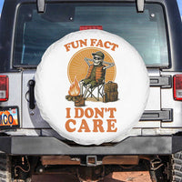Fun Fact I Do Not Care Spare Tire Cover Funny Skeleton - Wonder Print Shop