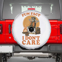 Fun Fact I Do Not Care Spare Tire Cover Funny Skeleton - Wonder Print Shop